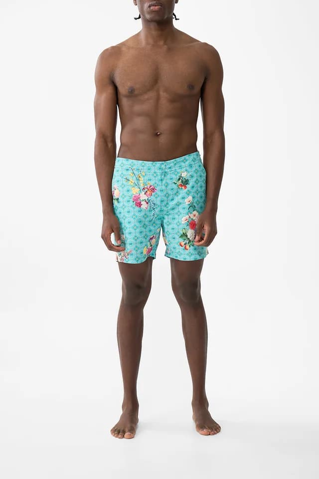 Camilla eBoutique MID LENGTH SWIM SHORT GARDENS OF QUELUZ, image 1 of 1 from CAMILLA