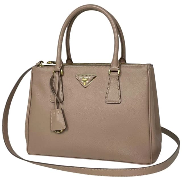 Prada Galleria Bag Handbag 2-Way Saffiano Leather Beige in Beige Saffiano leather from The Reluxe, photo 1 of 1