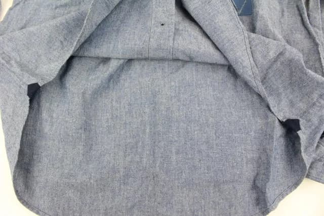 Louis Vuitton Men's XL Blue Denim Gaston V Button Down Shirt in Blue Denim from Bagriculture, photo 1 of 1