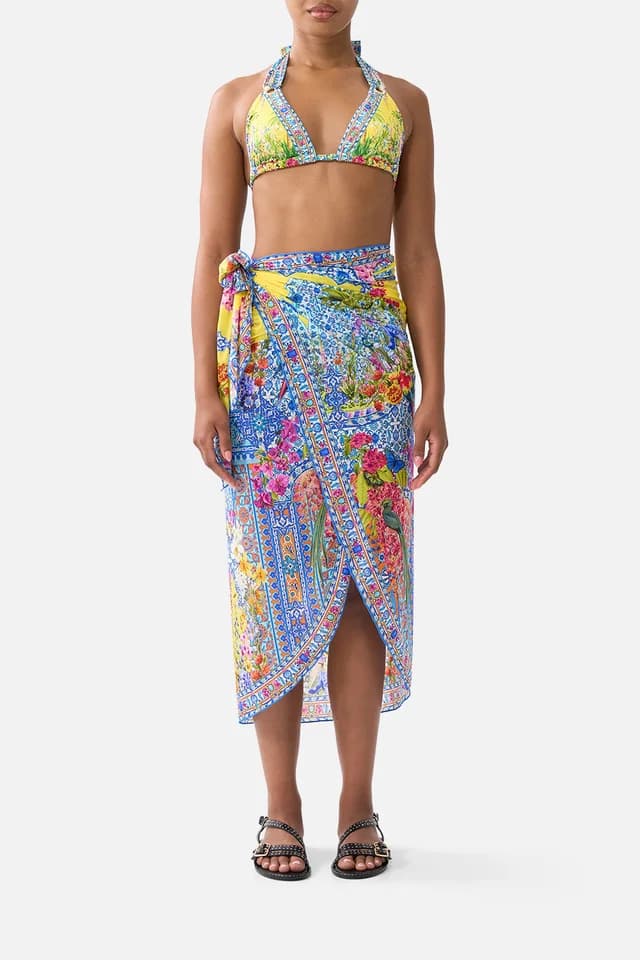 Camilla eBoutique EYELET WRAP MAXI SARONG WITH TIE WAIST SULTANAHMET SUMMER, image 1 of 1 from CAMILLA