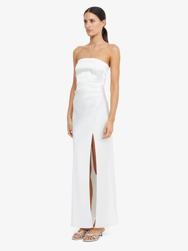 Bec&Bridge THE DREAMER STRAPLESS DRESS - IVORY in White, image 1 of 1 from BEC + BRIDGE
