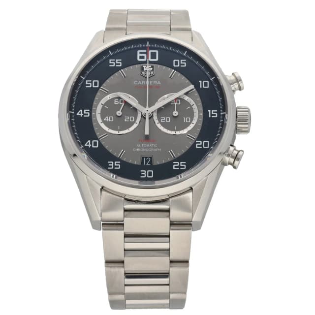 TAG Heuer Carrera Calibre 36 Flyback CAR2B10 43mm Stainless Steel Watch from H&T, photo 1 of 1