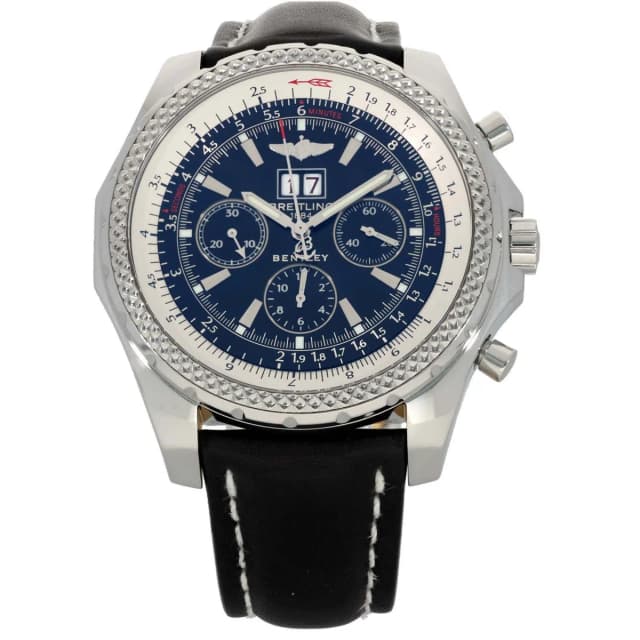 Breitling Bentley 6.75 A44362 48mm Stainless Steel Watch in Leather from H&T, photo 1 of 1