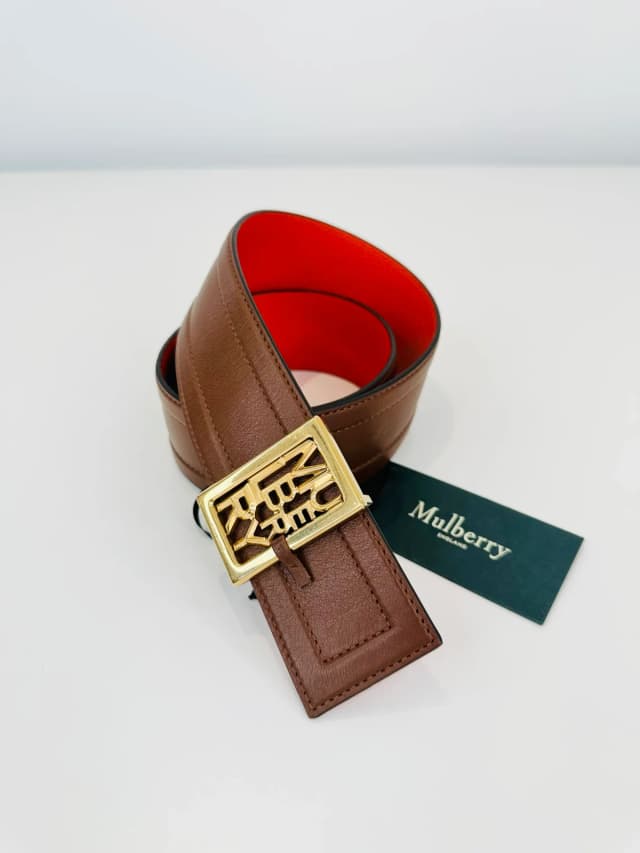 Mulberry Sadie Reversible Belt - Size S in Leather from Edit Second Hand, photo 1 of 1