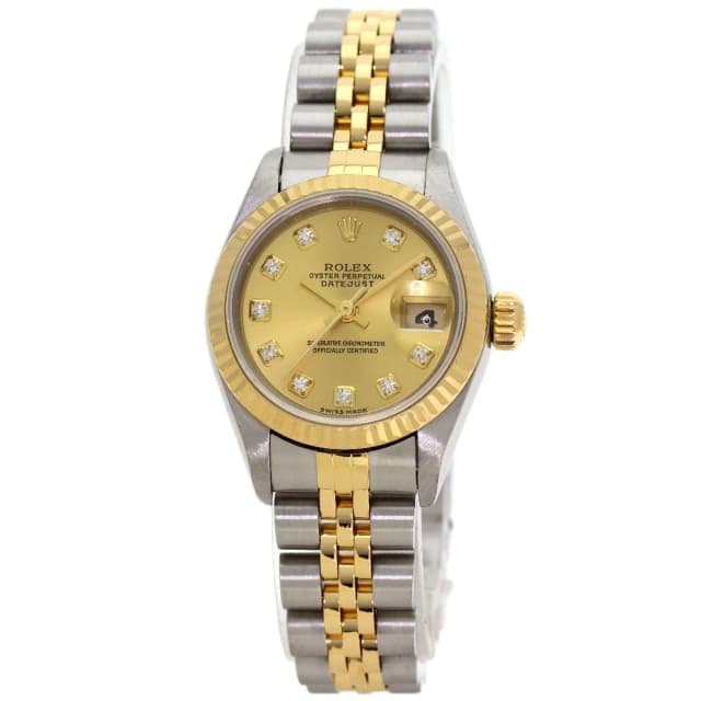 Rolex Datejust Diamond Watch SS Yellow Gold 18k in Yellow from The Reluxe, photo 1 of 1