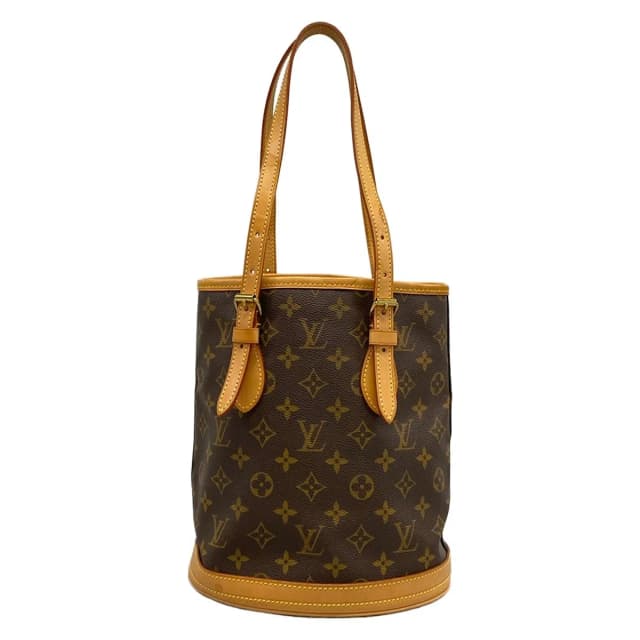 Louis Vuitton Shoulder Bag Monogram Petit Bucket in Coated canvas from The Reluxe, photo 1 of 1