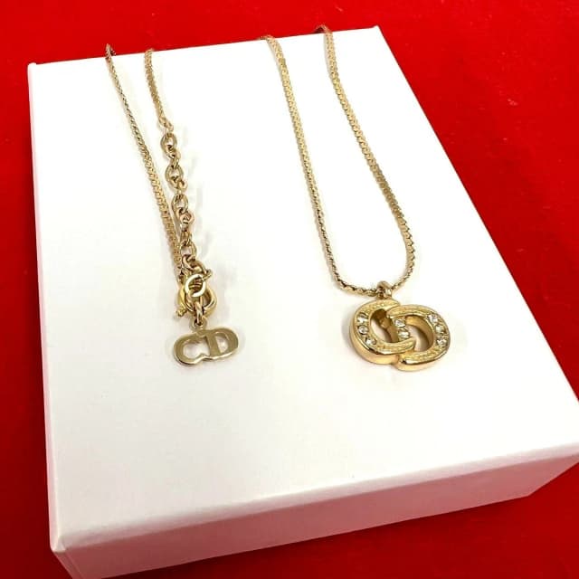Dior CD Logo Pendant Gold in Gold from The Reluxe, photo 1 of 1