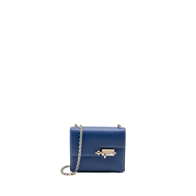 Hermès Mini Verrou Chèvre Mysore Blue Brighton SHW Stamp C in Blue Goatskin from EMIER, photo 1 of 1