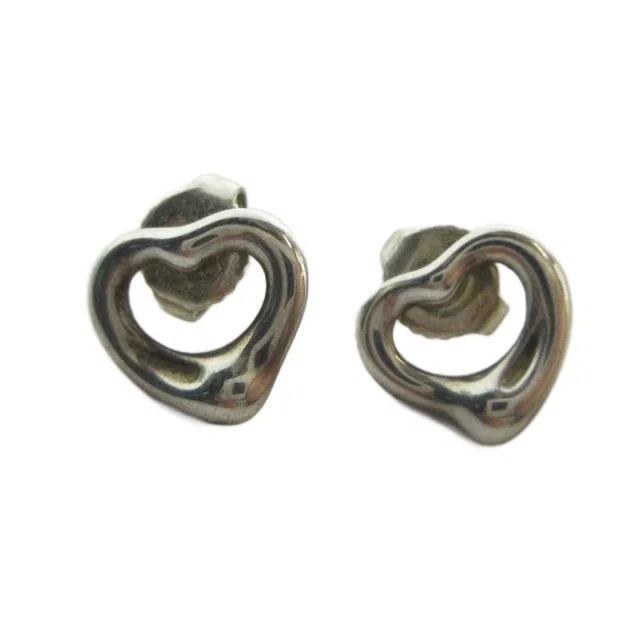 Tiffany & Co. Open Heart Earrings Logo Back from The Reluxe, photo 1 of 1