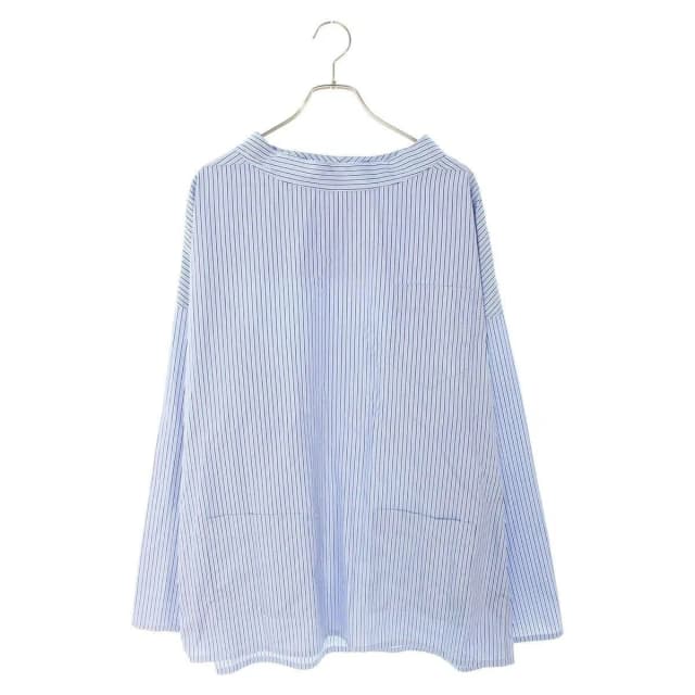 Prada Striped Pullover Long Sleeve Shirt Sweater Blue White in White from The Reluxe, photo 1 of 1