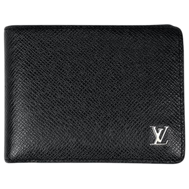Louis Vuitton Portefeuille Multiple Fold Wallet Taiga Noir in Black from The Reluxe, photo 1 of 1