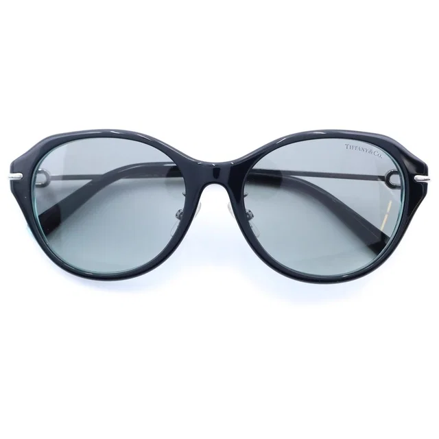 Tiffany & Co. Side HardWear Wellington Sunglasses Silver Black Eyewear in Black from The Reluxe, photo 1 of 1