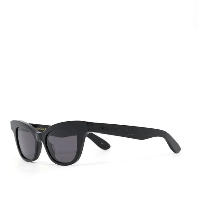Alexander McQueen AMQ AM0381S Sunglasses, Black/Smoke, image 1 of 1 from Cultstatus