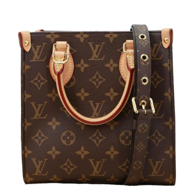 Louis Vuitton Sac Plat BB Monogram Canvas Crossbody Bag Brown in Brown Coated canvas from Dallas Designer Handbags, photo 1 of 1