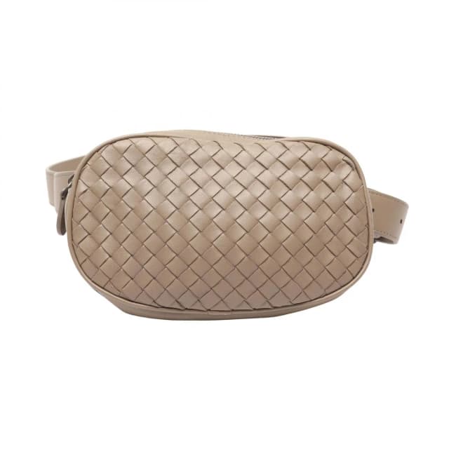Bottega Veneta Waist Bag Intrecciato Gray Leather in Grey Woven leather from The Reluxe, photo 1 of 1