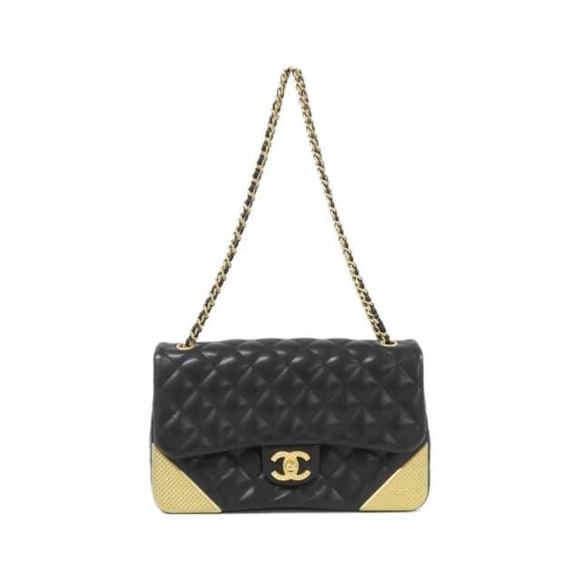 Chanel Shoulder Bag Black in Black Togo leather from The Reluxe, photo 1 of 1