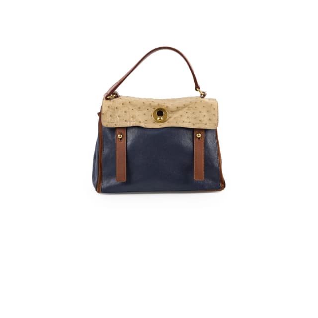 Saint Laurent Medium Muse Bag Ostrich/ Calfskin/ Suede in Calfskin from The Purse Affair, photo 1 of 1