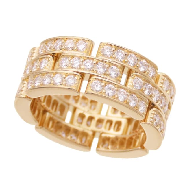 Cartier Maillon Panthere Ring Yellow Gold 18k Diamond Pave in Yellow from The Reluxe, photo 1 of 1