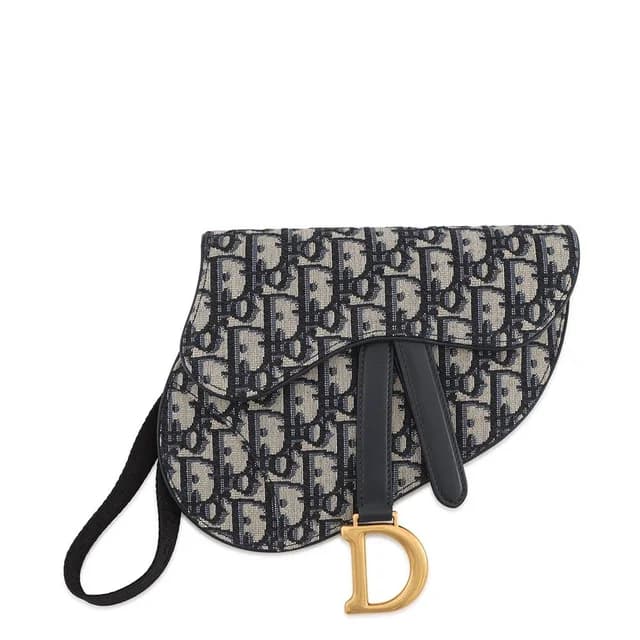 Dior Belt Bag Oblique Saddle Pouch Canvas in Canvas from The Reluxe, photo 1 of 1