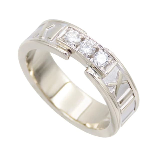 Tiffany & Co. Atlas Ring White Gold 18K Diamond Ring in White from The Reluxe, photo 1 of 1
