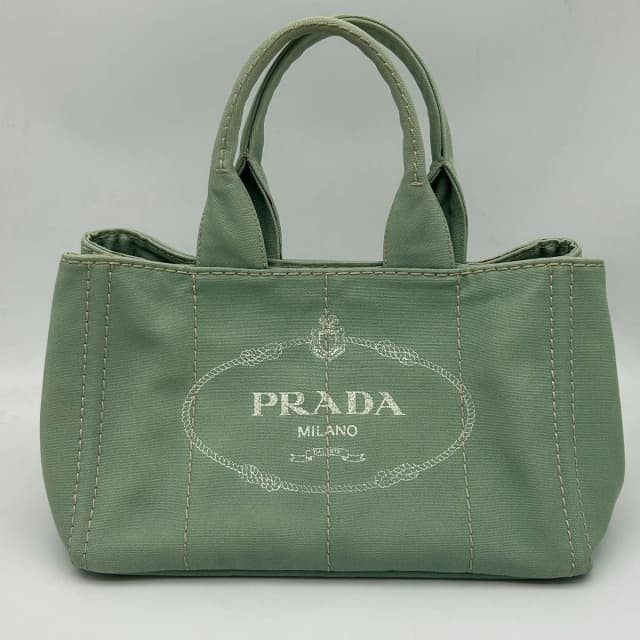 Prada Canapa Tote Bag Mint Green Canvas in Green Canvas from The Reluxe, photo 1 of 1