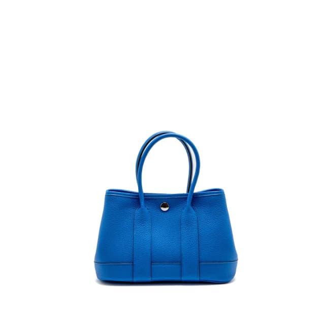 Hermès Neo Garden Party 23 Negonda T7 Blue Hydra SHW Stamp G in Blue Leather from EMIER, photo 1 of 1