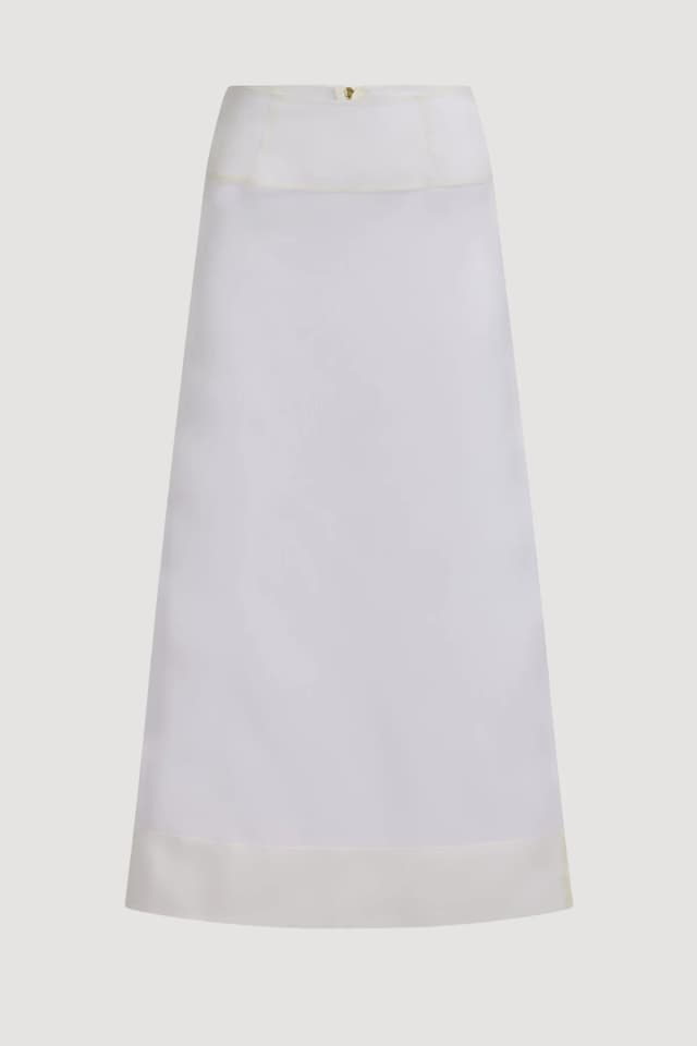 AJE Mirella Organza Skirt in IVORY, image 1 of 1 from Aje