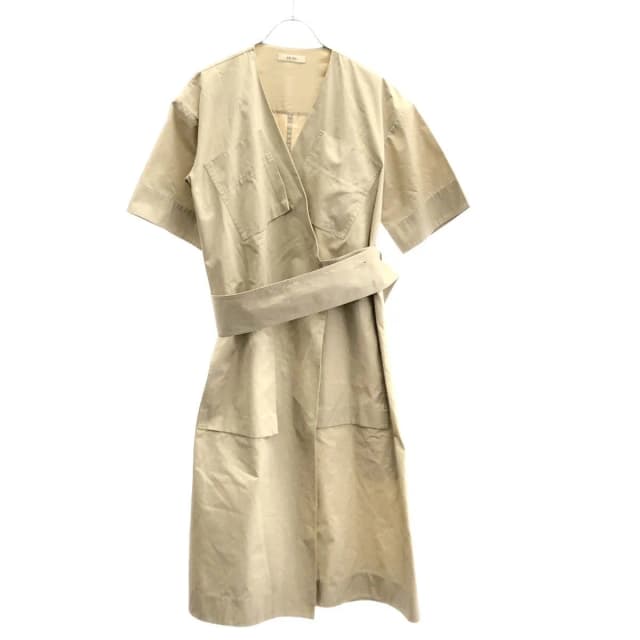 Celine by Phoebe Philo Cotton Belted Wrap Dress 2 Beige 36 in Beige from The Reluxe, photo 1 of 1