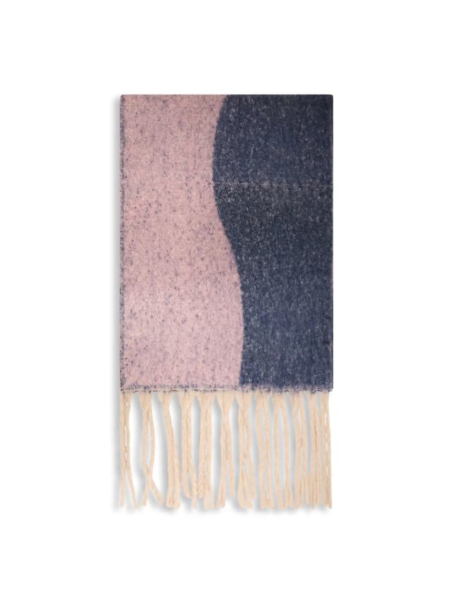 James Lakeland Wave Detail Scarf in Pink, image 1 of 1 from Fenwick