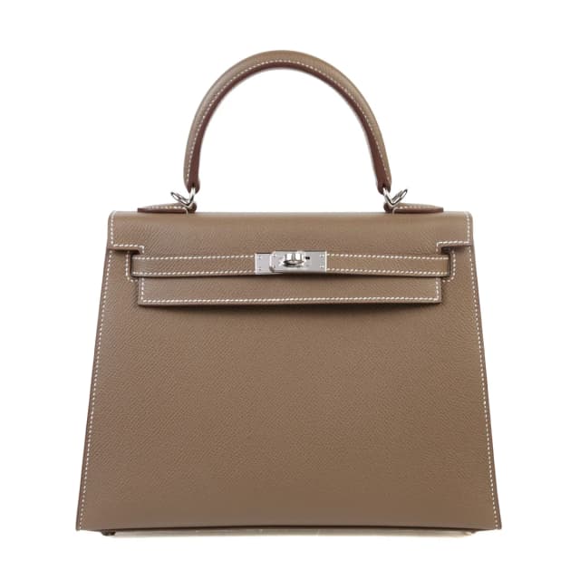 Hermès Kelly 25 Sellier Etoupe (18) in Taupe Epsom leather from Ginza Xiaoma, photo 1 of 1