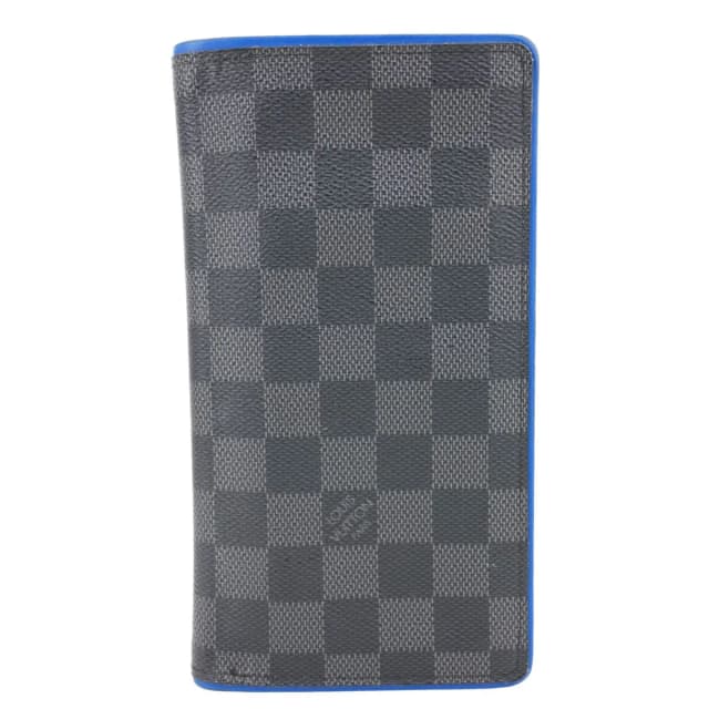 Louis Vuitton Brazza Damier Graphite Bifold Wallet Black in Black Leather from Dallas Designer Handbags, photo 1 of 1