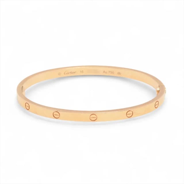 Cartier Love SM Size 16 Pink Gold Bracelet in Pink from The Purse Affair, photo 1 of 1