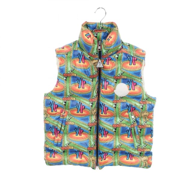 Moncler Down Vest Genius 2 All Over Pattern Nylon in Nylon from The Reluxe, photo 1 of 1