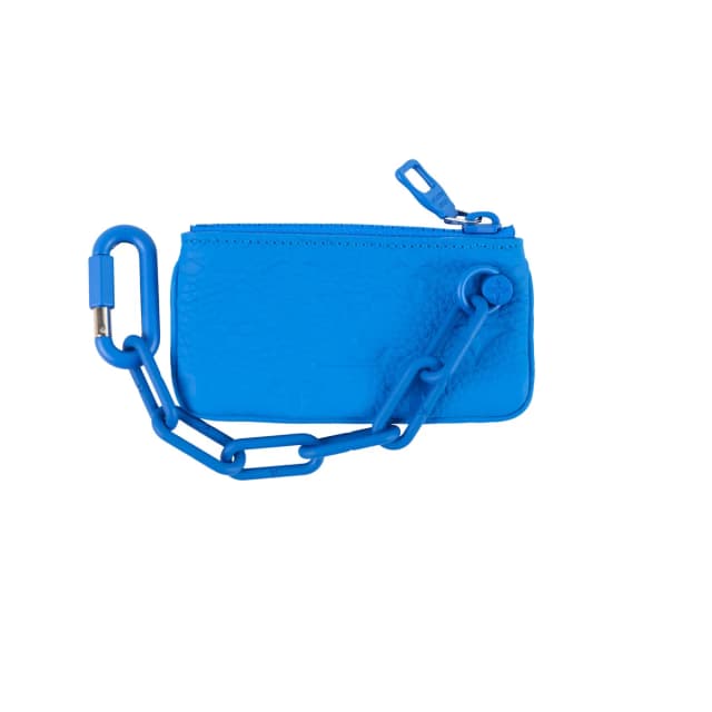 Louis Vuitton Pochette Cles Bleu Taurillion Tone on Tone Hardware in Blue from The Purse Affair, photo 1 of 1