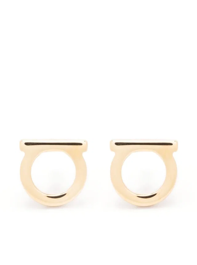 Ferragamo Gancini Earrings — Gold Brass in Gold from HEWI, photo 1 of 1