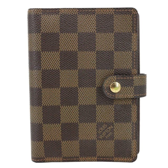 Louis Vuitton Agenda PM Damier Ebene Planner Cover Brown in Brown Canvas from Dallas Designer Handbags, photo 1 of 1