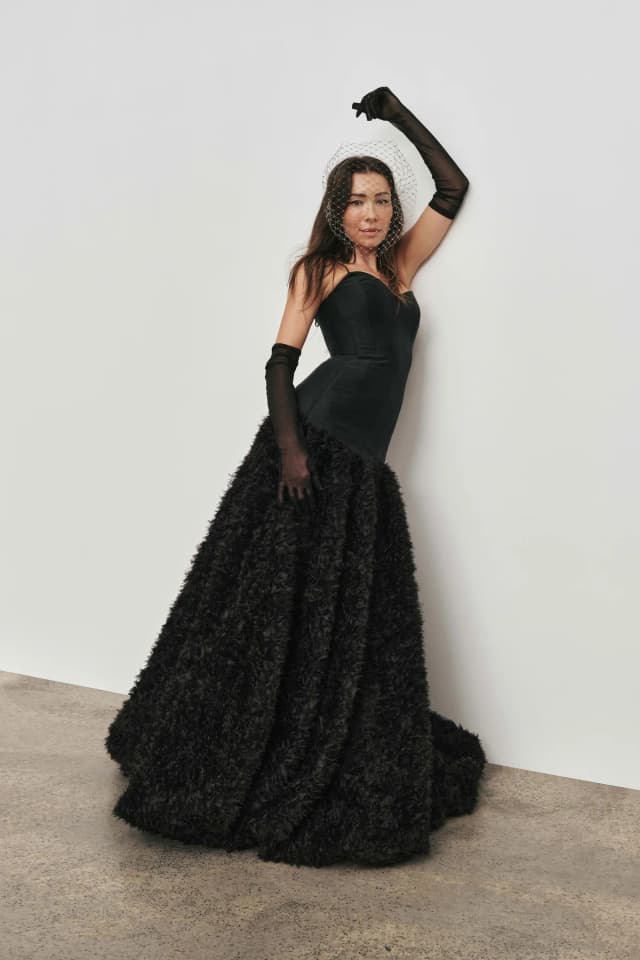 AJE Colette Maxi Dress in BLACK, image 1 of 1 from Aje