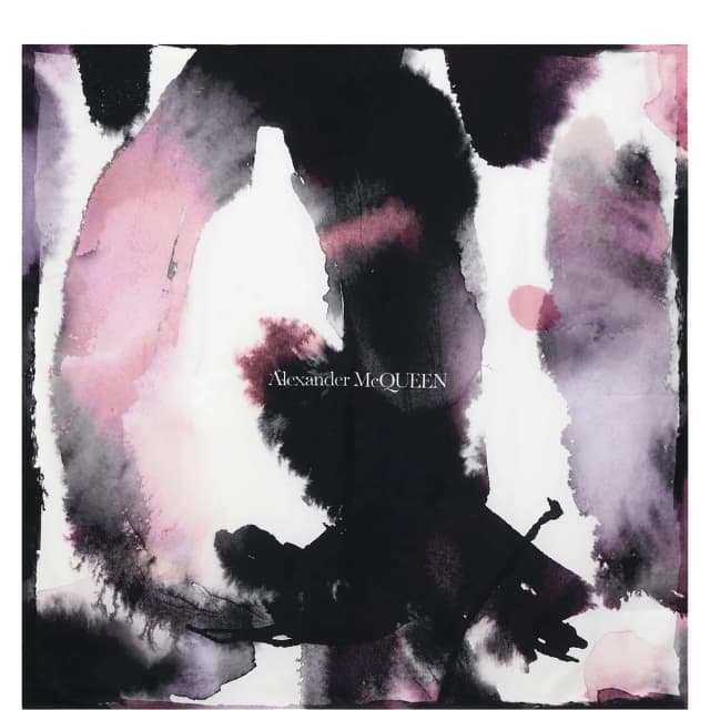 Alexander McQueen Graffiti Silk Watercolour, image 1 of 1 from Cultstatus