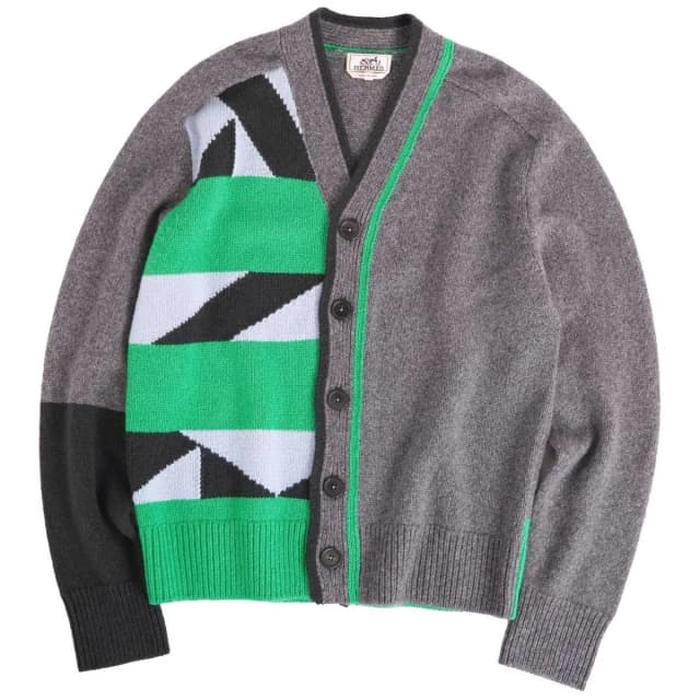 Hermès Cardigan Rayures Tang in Cashmere from The Reluxe, photo 1 of 1