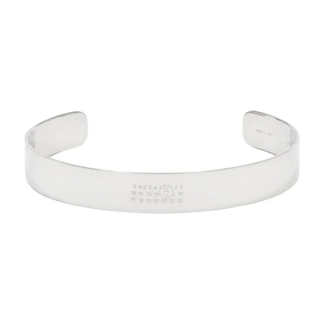 Maison Margiela Minimal Cuff Bracelet — Silver Metal Bracelets in Silver from HEWI, photo 1 of 1
