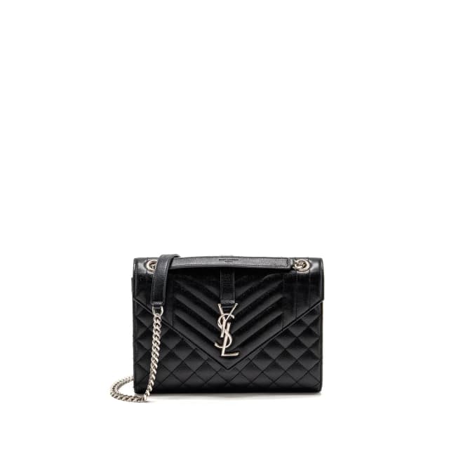 Saint Laurent Medium envelop bag grained calfskin black SHW in Black Caviar leather from EMIER, photo 1 of 1
