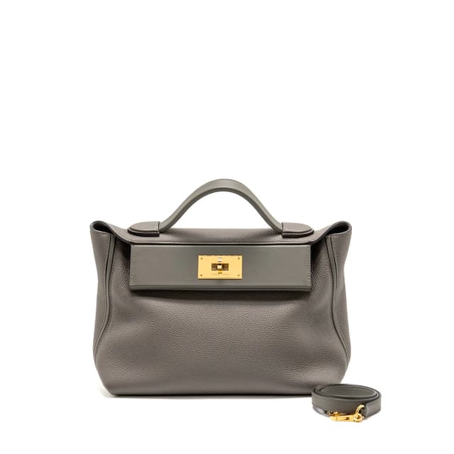 Hermès 2424 24/ -29 Bag Togo/Swift Gris Meyer GHW Stamp U in Grey Togo leather from EMIER, photo 1 of 1