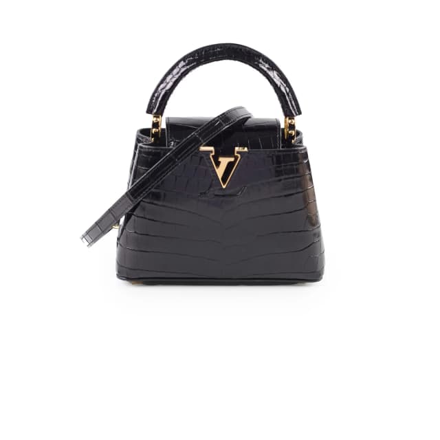 Louis Vuitton Mini Capucines BB Alligator Black in Black Crocodile from The Purse Affair, photo 1 of 1