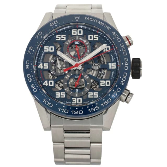 TAG Heuer Carrera CAR2A1K 46mm Stainless Steel Watch from H&T, photo 1 of 1