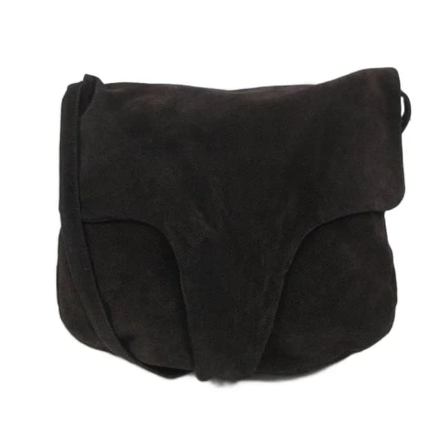 Bottega Veneta Archive Shoulder Bag Crossbody Suede Leather Reversible Dark in Suede from The Reluxe, photo 1 of 1