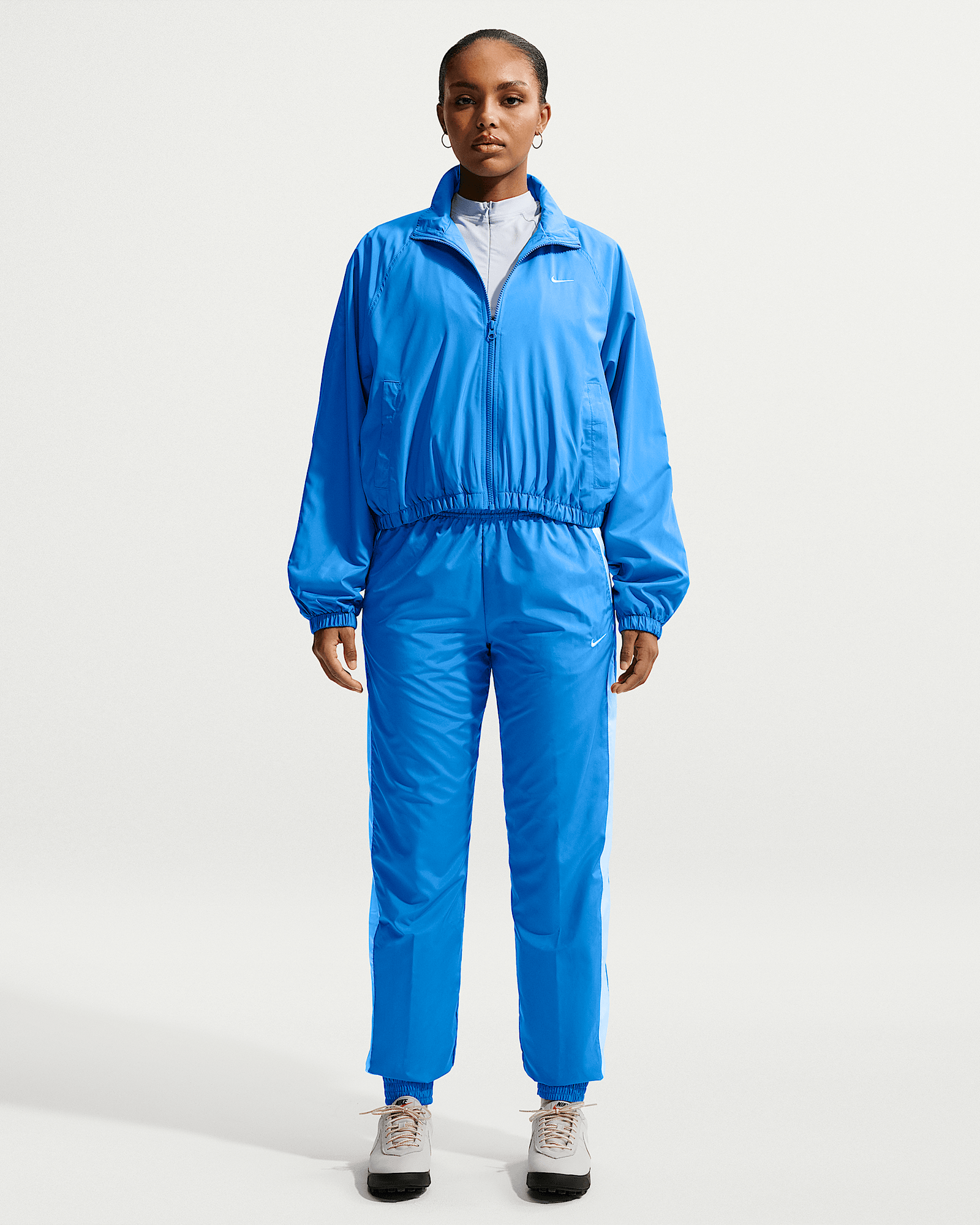 Nike Sportswear Classic Wovens in Light Photo Blue/White/Sail, image 1 of 1 from Nike
