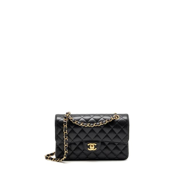 Chanel Small Classic Double flap bag caviar Black GHW (microchip) in Black Caviar leather from EMIER, photo 1 of 1