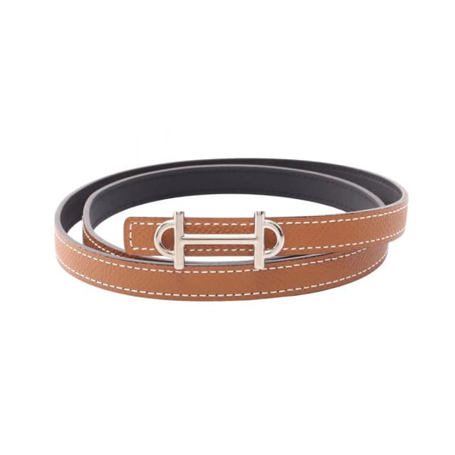 Hermès Belt Gamma Gold Noir Reversible Black in Black Epsom leather from The Reluxe, photo 1 of 1