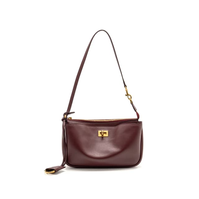 Balenciaga Balencaiga Rodeo Sling Pochette Smooth Calfskin Dark Burgundy GHW in Burgundy Calfskin from EMIER, photo 1 of 1
