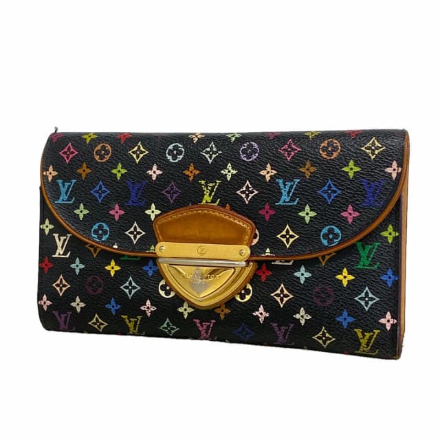 Louis Vuitton Trifold Wallet Monogram Multicolor Portefeuille Eugenie Noir in Black from The Reluxe, photo 1 of 1